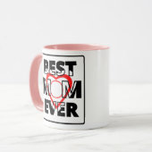 Beste Mutter je Tasse (Vorderseite Links)