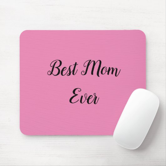 Beste Mutter je Text pink Mousepad (Mit Mouse)
