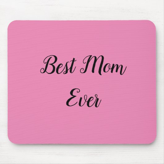 Beste Mutter je Text pink Mousepad (Vorne)