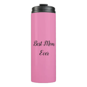 Beste Mutter je Text pink Thermosbecher