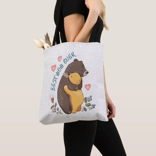 Beste Mutter je Tote Bag, Geschenkidee für Mutter Tasche (Von Nahem)