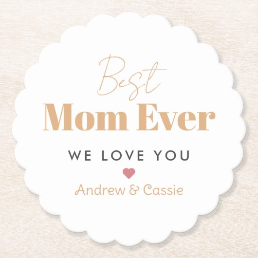 Beste Mutter je Untersetzer (Vorderseite)