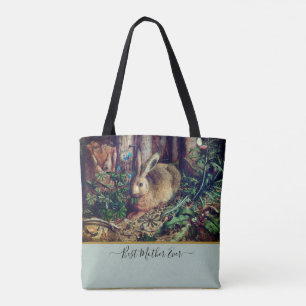 Beste Mutter je! Vintage Kaninchenfarbe Tasche