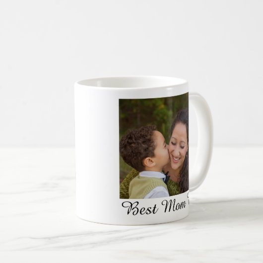 Beste Mutter je Vollständiges Foto Personalisiert Kaffeetasse (VorderseiteRechts)
