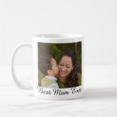 Beste Mutter je Vollständiges Foto Personalisiert Kaffeetasse (Links)
