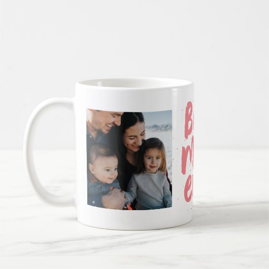 Beste Mutter je zwei Foto rosa Mutter Kaffeetasse (Links)