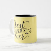 Beste Mutter je Zweifarbige Tasse (Vorderseite Links)