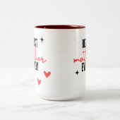 Beste Mutter je Zweifarbige Tasse (Mittel)