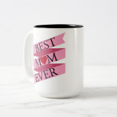 Beste Mutter (Mama) je Zweifarbige Tasse (Vorderseite Links)