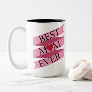 Beste Mutter (Mama) je Zweifarbige Tasse