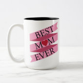 Beste Mutter (Mama) je Zweifarbige Tasse (Links)
