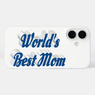 Beste Mutter Meerblaue Schrift iPhone 16 Hülle
