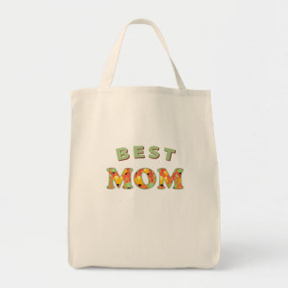 BESTE MUTTER – Mutiges florales Muttertags-T-Shirt Tragetasche