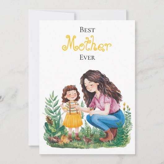 Beste Mutter Mutter Mutter Mutter Mutter Kind im G Karte (Vorderseite)