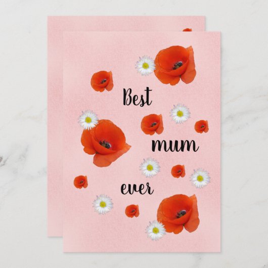 Beste Mutter - Muttertag Feiertagskarte (Vorne/Hinten)