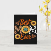 Beste Mutter Muttertag Leopard Mutter Liebhaberin Karte (Gelbe Blume)