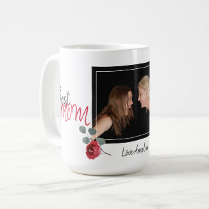 Beste Mutter Muttertag Wasserfarben Blumen Foto Kaffeetasse