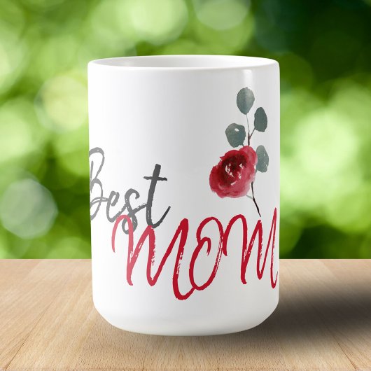 Beste Mutter Muttertag Wasserfarben-Blumen Kaffeetasse