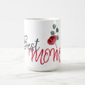 Beste Mutter Muttertag Wasserfarben-Blumen Kaffeetasse (Mittel)