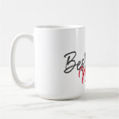 Beste Mutter Muttertag Wasserfarben-Blumen Kaffeetasse (Links)