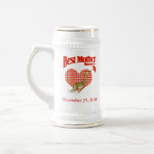 Beste Mutter Prämie Giraffe Stein mit Herz Bierglas (Links)