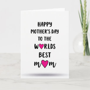 Beste-Mutter-Script-Typografie-Karte Karte