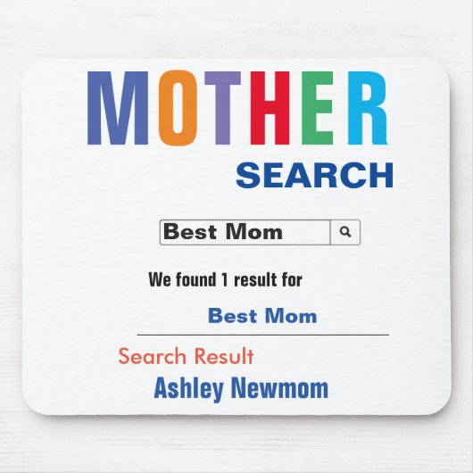 Beste Mutter-Suche Mousepad (Vorne)