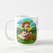 Beste Mutter Süße Strickgans Kaffeetasse (Links)