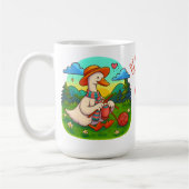 Beste Mutter Süße Strickgans Kaffeetasse (Links)