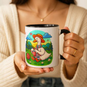Beste Mutter Süße Strickgans Kaffeetasse