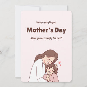 Beste Mutter-Tag-Geschenkkarte Einladung
