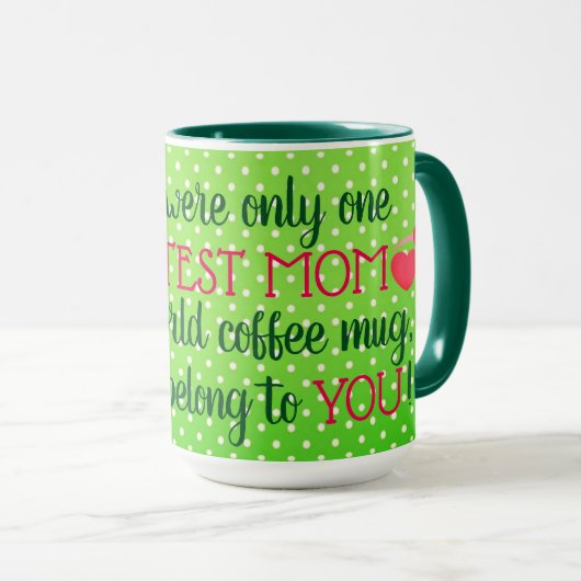 beste Mutter Tasse (VorderseiteRechts)