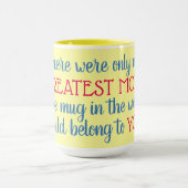 beste Mutter Tasse (Zentrum)