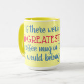 beste Mutter Tasse (Vorderseite Links)