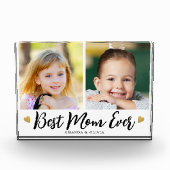 Beste Mutter überhaupt 2 Bilder Collage Herz Erinn Fotoblock (Vorderseite)