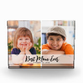Beste Mutter überhaupt 2 Bilder Collage Personalis Fotoblock (Vorderseite)