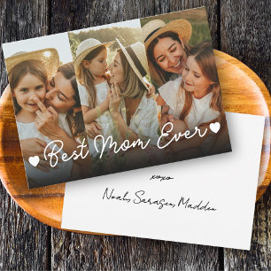 Beste Mutter überhaupt 3-Foto-Collage Muttertag He Feiertagskarte