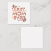 Beste Mutter überhaupt 3D-Blumendesign | Geschenk Begleitkarte (Vorne/Hinten)