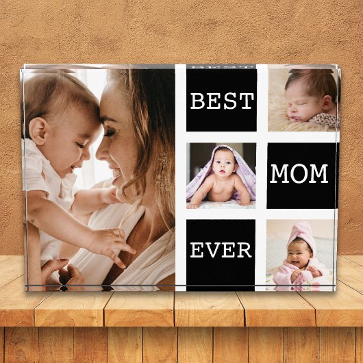 Beste Mutter überhaupt 4 Bilder Collage Schwarz We Fotoblock