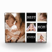 Beste Mutter überhaupt 4 Bilder Collage Schwarz We Fotoblock (Vorderseite)