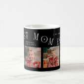 Beste Mutter überhaupt 4-Foto Schwarz Muttertag Kaffeetasse (Mittel)