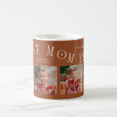 Beste Mutter überhaupt 4-Foto Terrakotta Muttertag Kaffeetasse (Mittel)