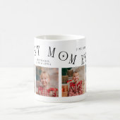 Beste Mutter überhaupt 4-Foto Weiße Muttertag  Kaffeetasse (Mittel)
