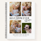 Beste Mutter überhaupt 4 Fotos Muttertag-Geschenke Notizblock (Vorderseite)
