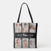 Beste Mutter überhaupt 6 Foto-Collage Personalisie Tasche (Rückseite)