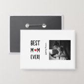 Beste Mutter überhaupt Anpassbarer Name Button (Vorderseite/Rückseite)