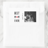 Beste Mutter überhaupt Anpassbarer Name Rechteckiger Aufkleber (Tasche)