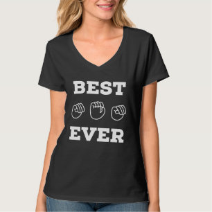 Beste Mutter überhaupt ASL Amerikanische Gebärdens T-Shirt