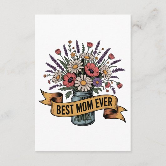 Beste Mutter überhaupt Begleitkarte (Vorderseite)