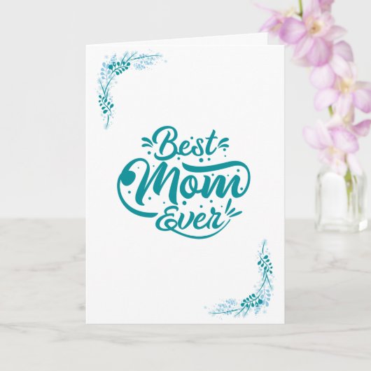 Beste Mutter überhaupt Benutzerdefiniert - Mit Lie Karte (Orchidee)